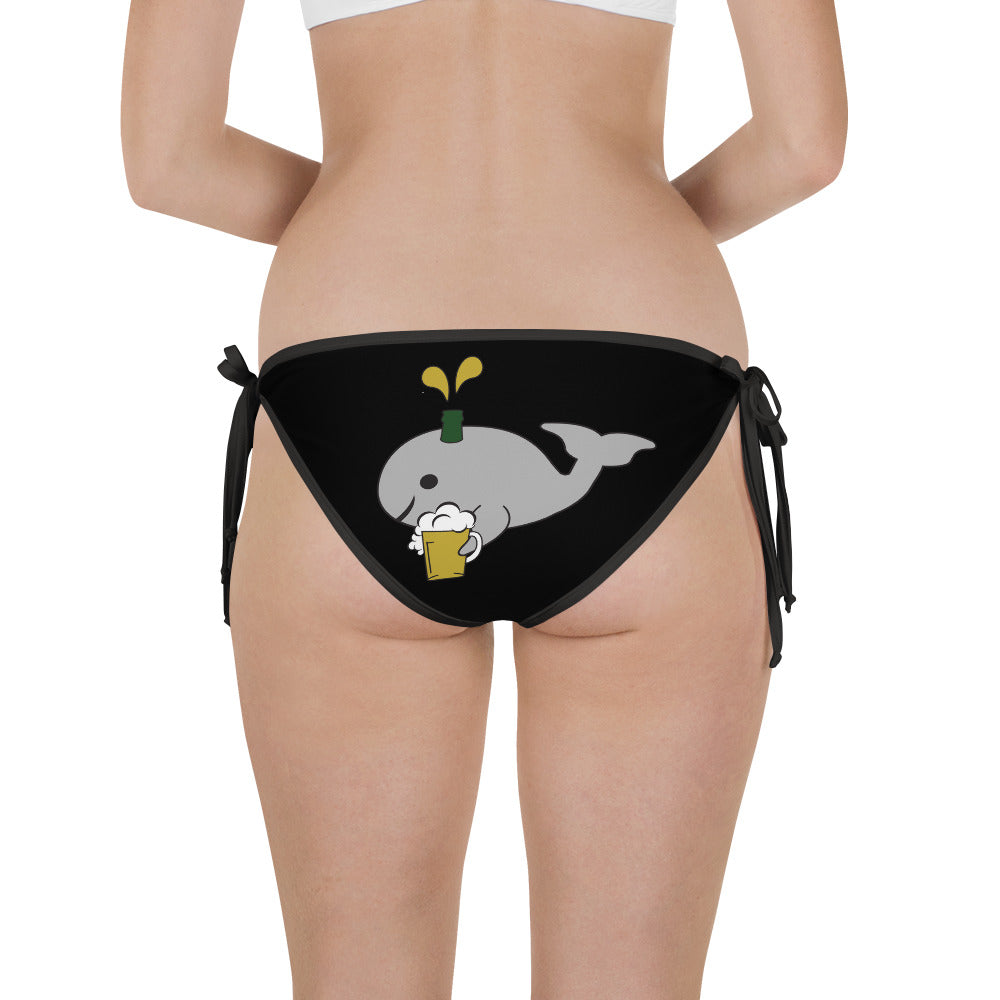Save the Beer Whalez Black Bikini Bottom