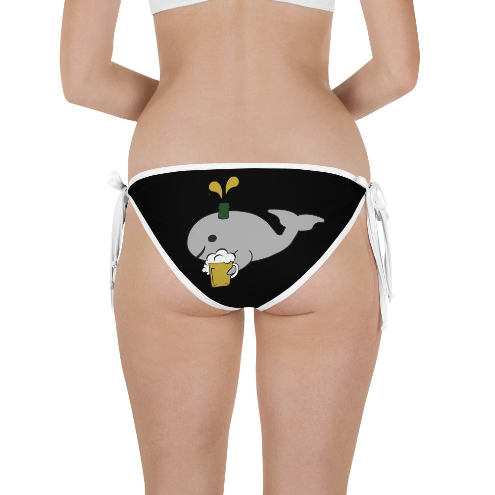 Save the Beer Whalez Black Bikini Bottom