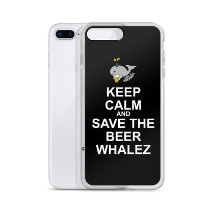 Keep Calm and Save the Beer Whales iPhone Case