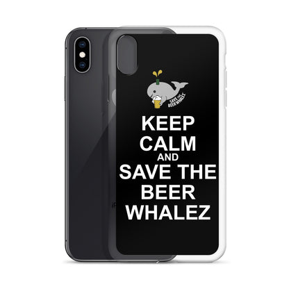 Keep Calm and Save the Beer Whalez iPhone Case