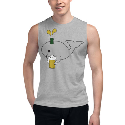 Save the Beer Whalez Light Color Muscle Shirts