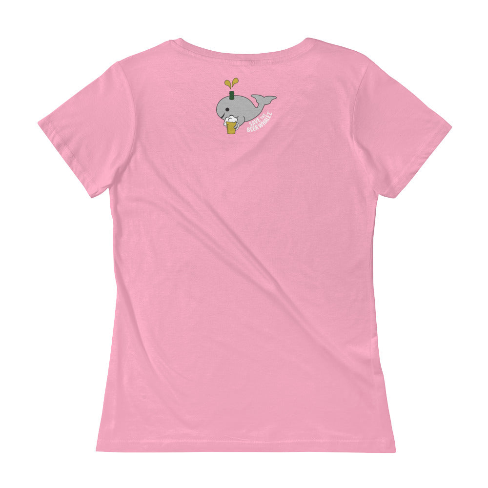 Save the Beer Whalez Ladies' Scoopneck T-Shirt