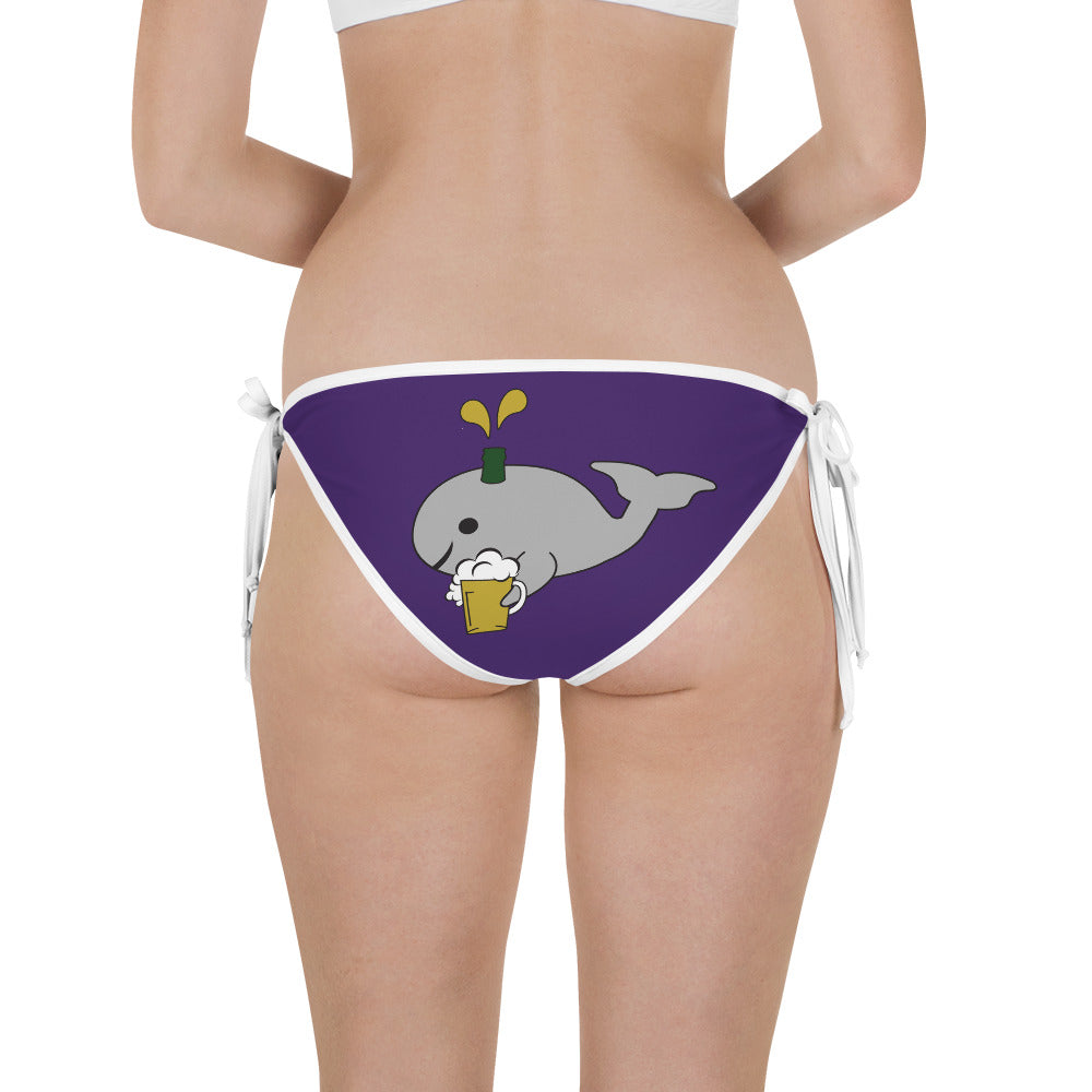 Save the Beer Whalez Violet Bikini Bottom