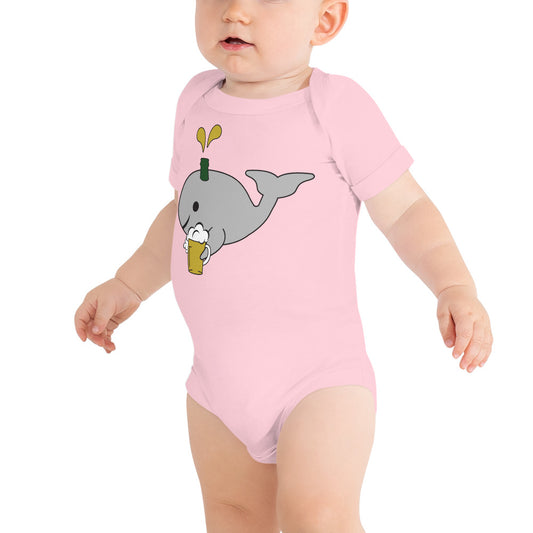 Save the Beer Whalez Light Colored Baby Short Sleeve Onesies