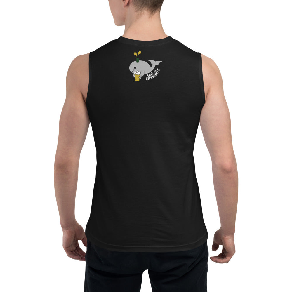 Save the Beer Whalez Dark Color Muscle Shirts