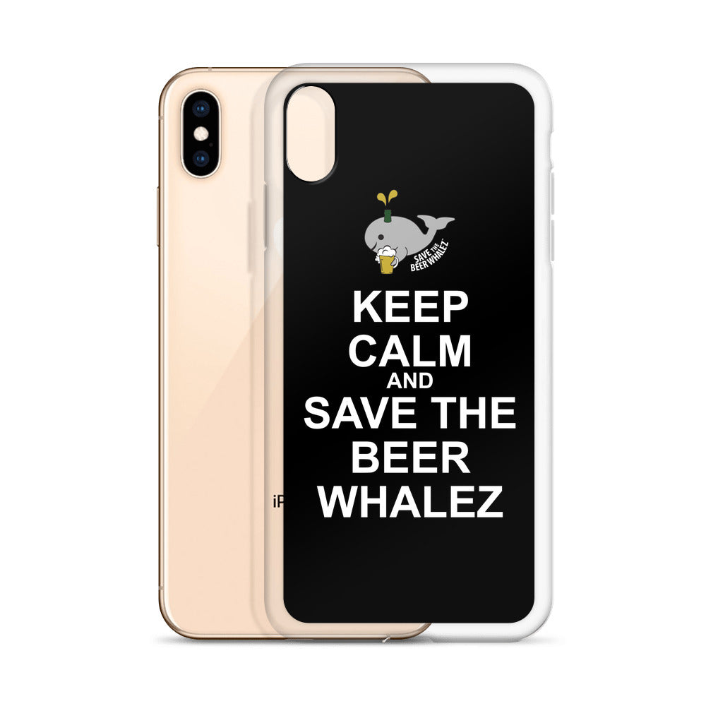 Keep Calm and Save the Beer Whales iPhone Case