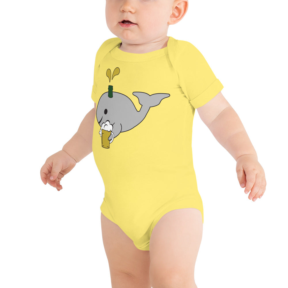 Save the Beer Whalez Light Colored Baby Short Sleeve Onesies