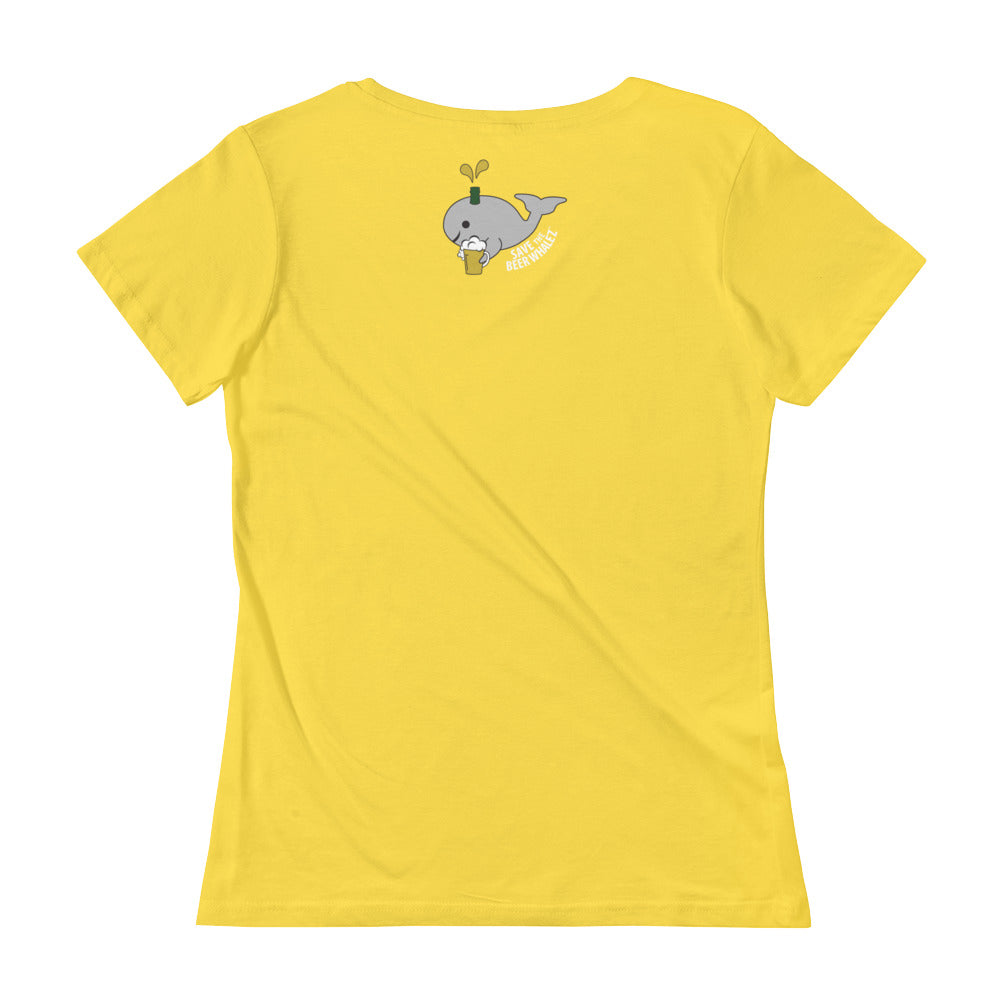 Save the Beer Whalez Ladies' Scoopneck T-Shirt