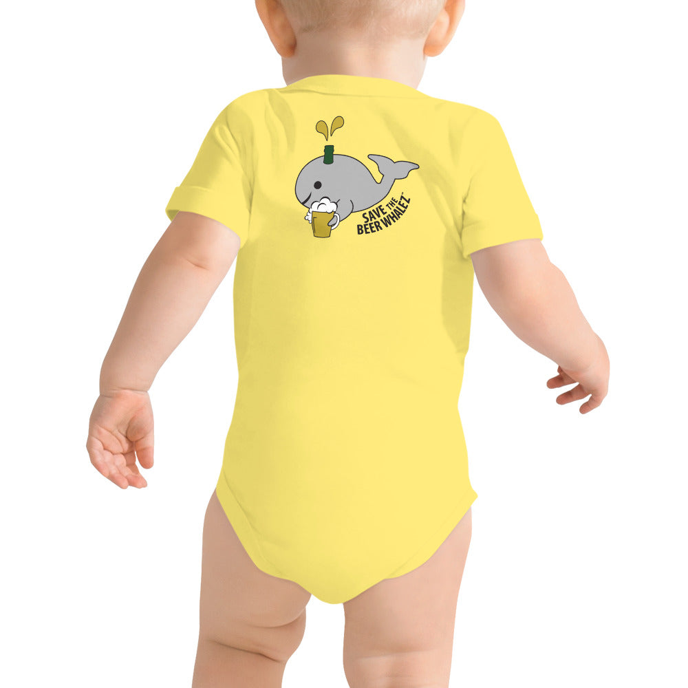 Save the Beer Whalez Light Colored Baby Short Sleeve Onesies