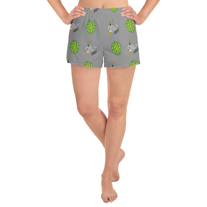 Save The Beer Whalez Women's Athletic Short Shorts