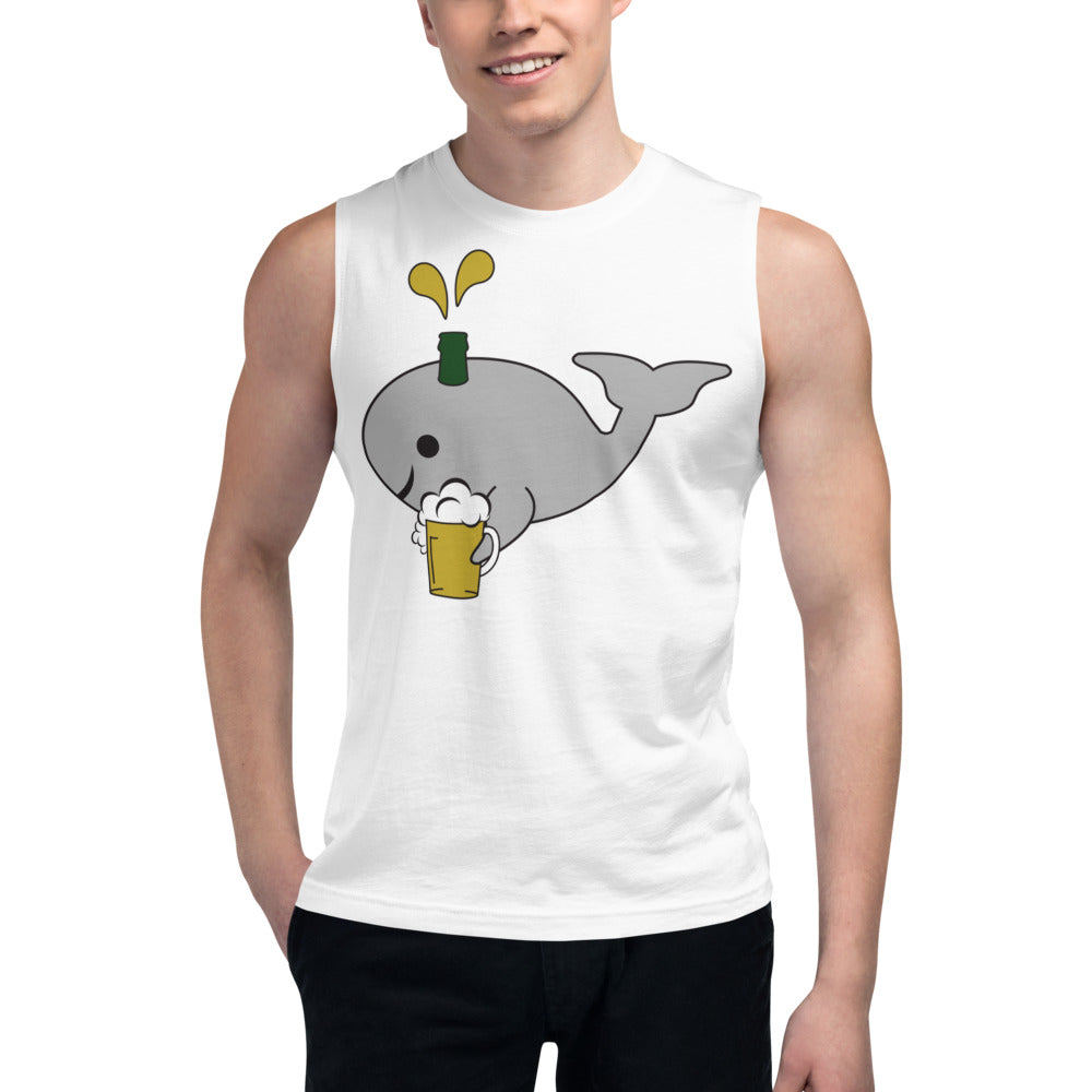 Save the Beer Whalez Light Color Muscle Shirts