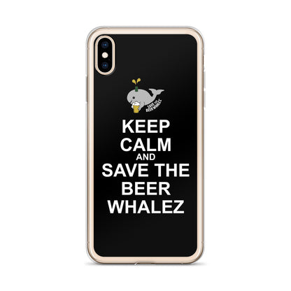 Keep Calm and Save the Beer Whales iPhone Case