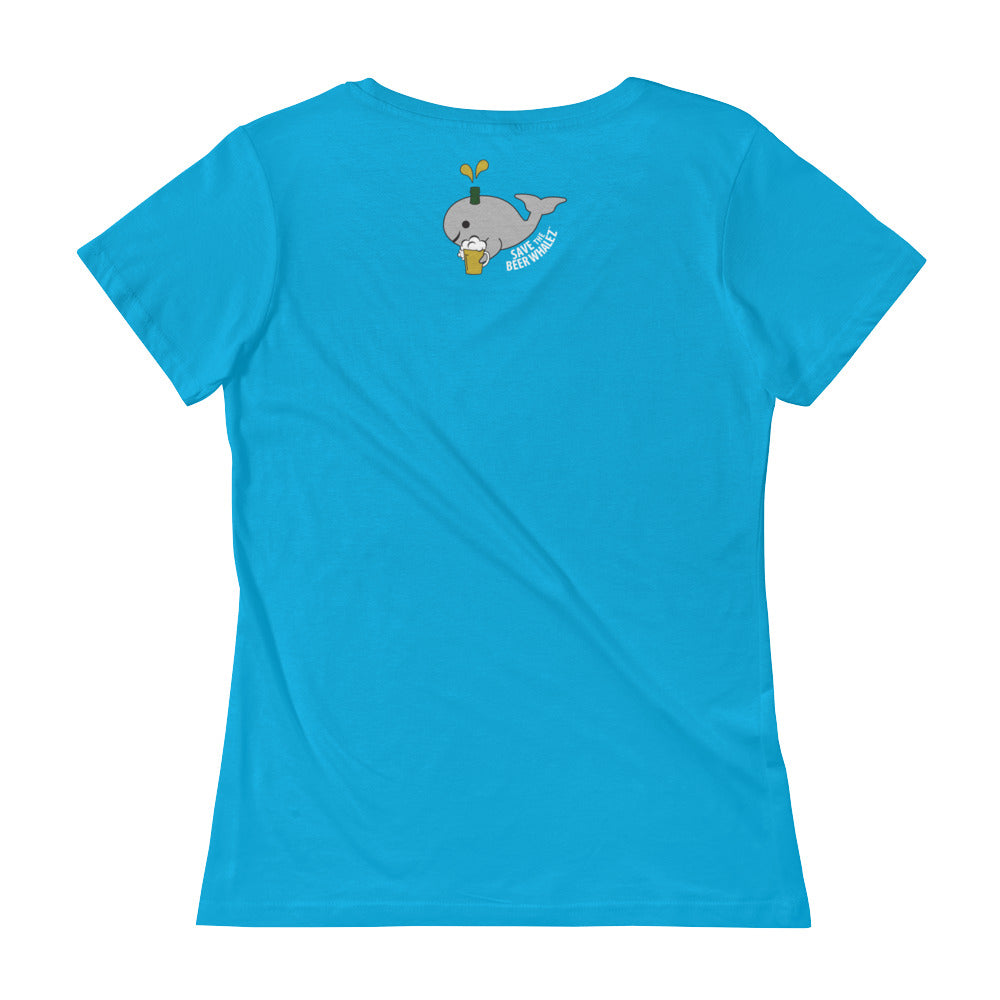 Save the Beer Whalez Ladies' Scoopneck T-Shirt