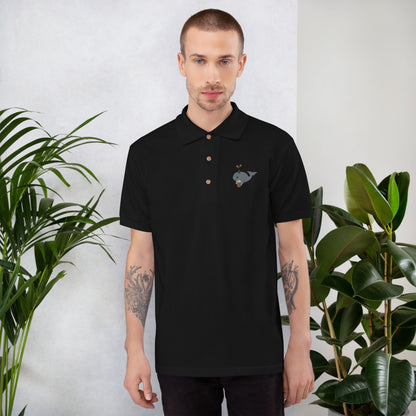 Save the Beer Whalez Embroidered Polo Shirt