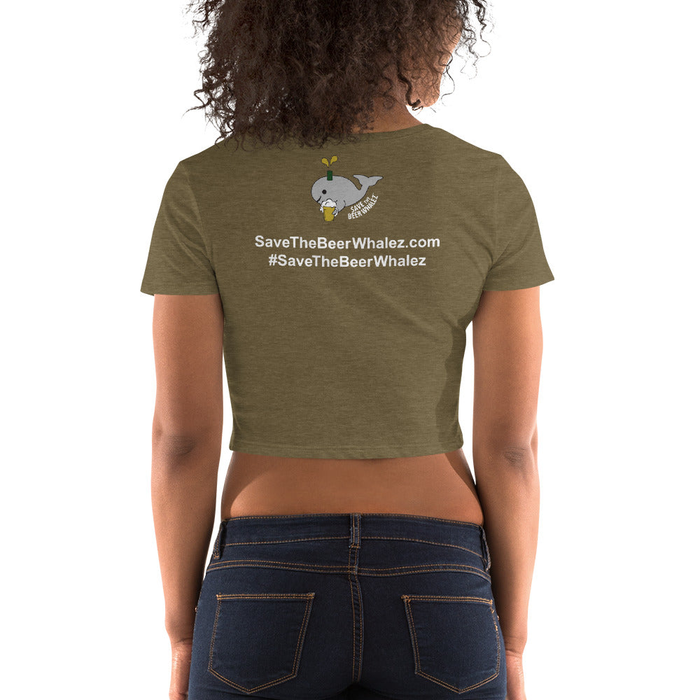 Save the Beer Whalez Women’s Crop Tee