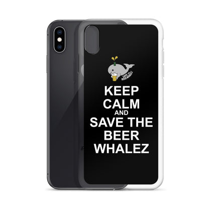 Keep Calm and Save the Beer Whales iPhone Case