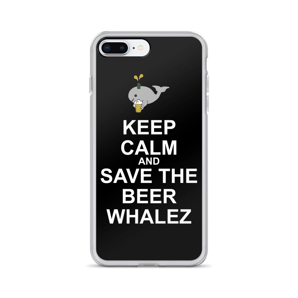 Keep Calm and Save the Beer Whalez iPhone Case