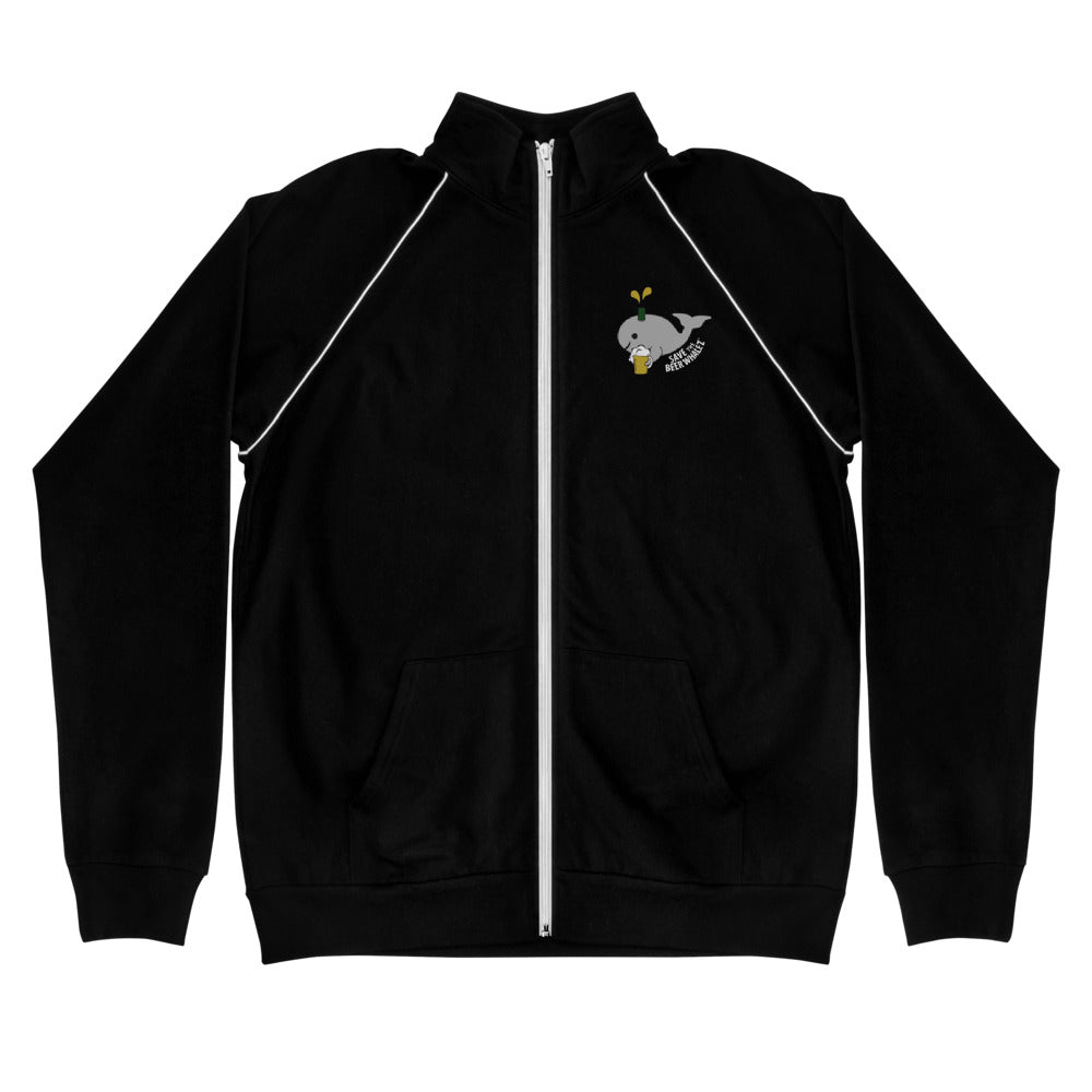 Save the Beer Whalez Piped Fleece Jacket