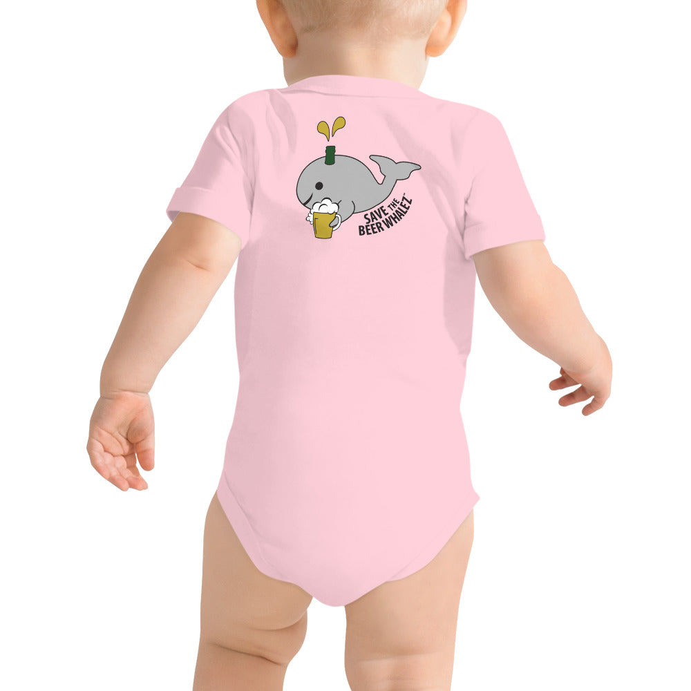 Save the Beer Whalez Light Colored Baby Short Sleeve Onesies