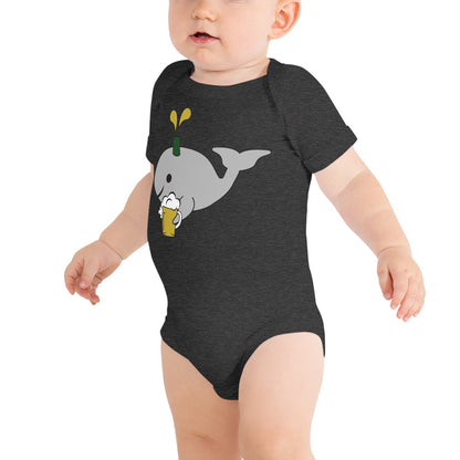 Save the Beer Whalez Dark Colored Baby Short Sleeve Onesies