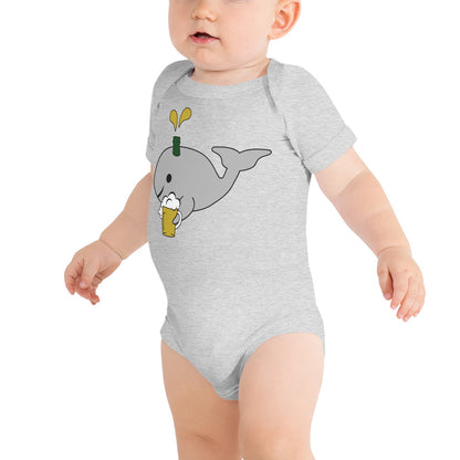 Save the Beer Whalez Light Colored Baby Short Sleeve Onesies