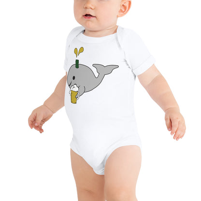 Save the Beer Whalez Light Colored Baby Short Sleeve Onesies