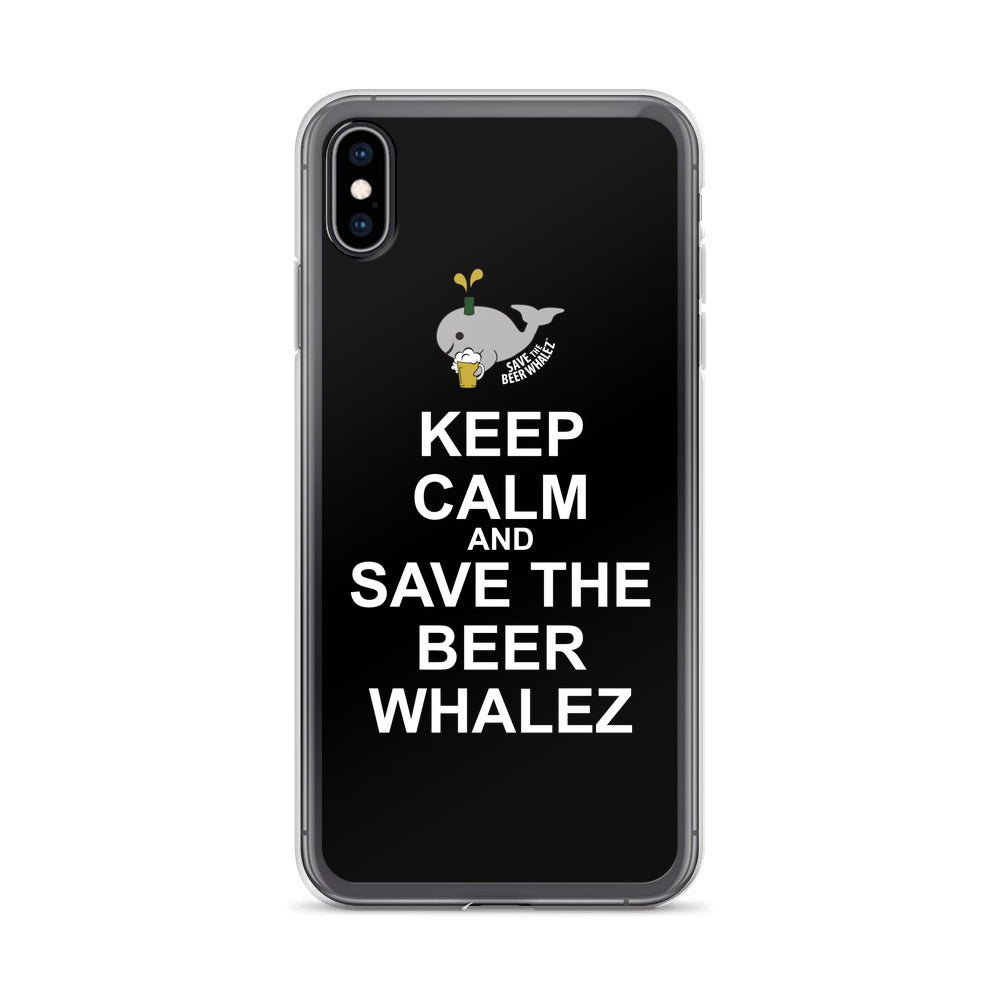 Keep Calm and Save the Beer Whales iPhone Case