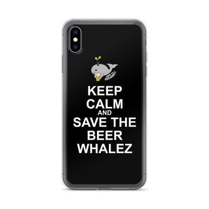 Keep Calm and Save the Beer Whales iPhone Case