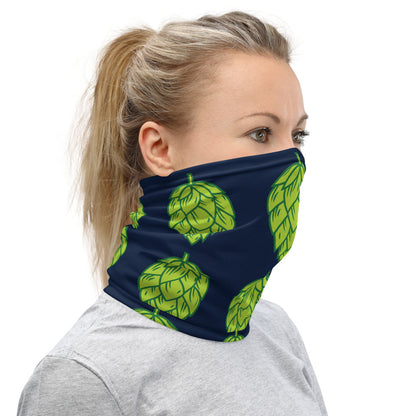 Save the Beer Whalez Hop Neck Gaiter - Dark Blue